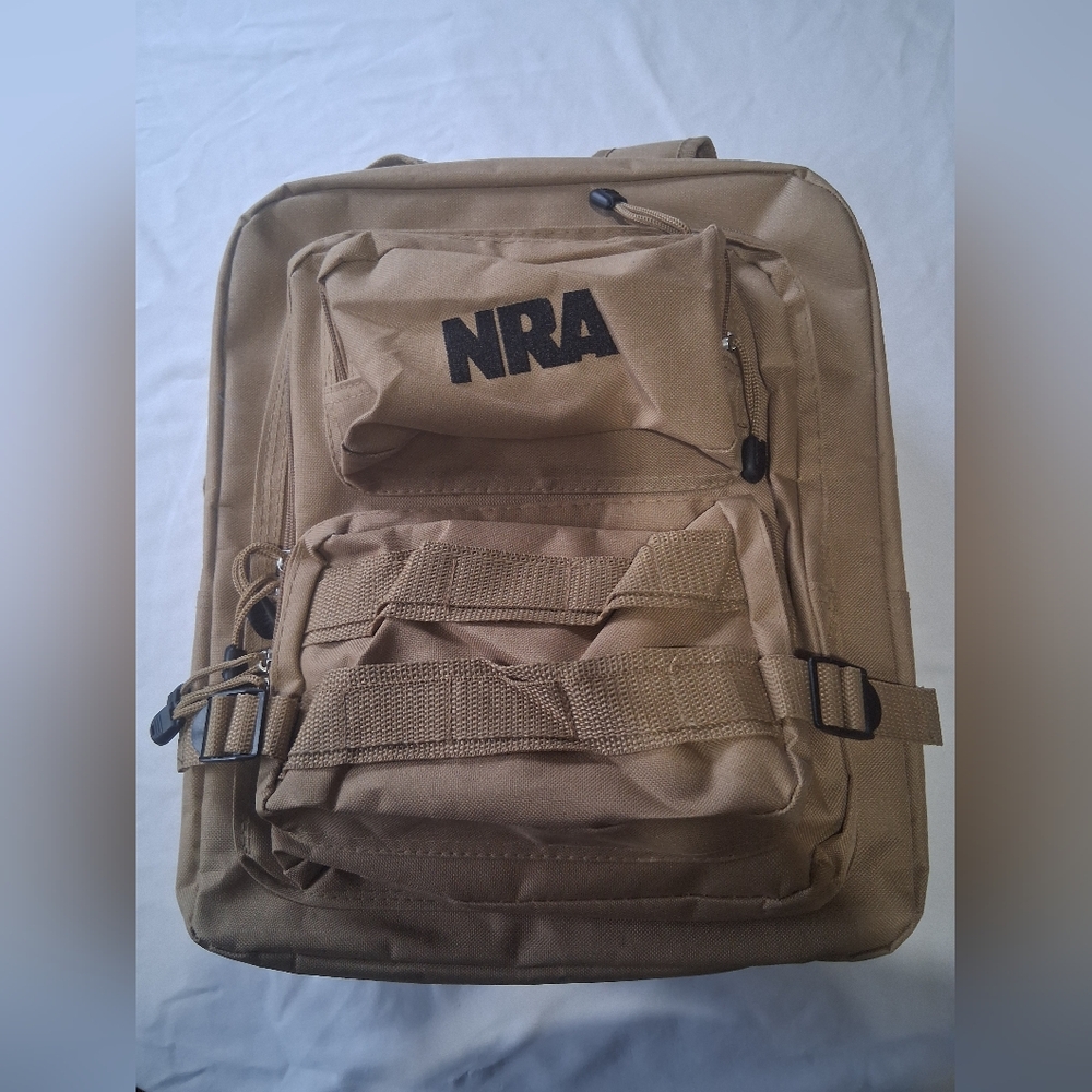 National Rifle Assoation Tan Men's Utility  Backpack